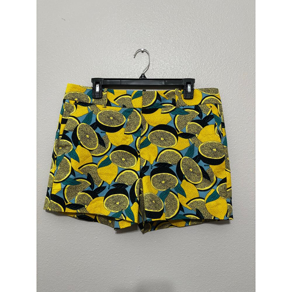 ANN TAYLOR FACTORY Size 10 Lemon Print Shorts Signature 5" Inseam